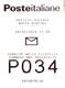 Aosta: il bigliettino emesso dal taglia code: è valido per i servizi postali, lo “sportello amico”, la filatelia. Da notare, i testi anche in francese