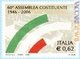 «Retrocesso» il francobollo per l'Assemblea costituente: da 62 centesimi costerà 60