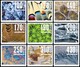 Nove i francobolli di cui si compone la nuova serie definitiva elvetica
