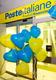“La finanza ha un cuore”, si legge sui palloncini applicati all'ingresso del nuovo ufficio fiorentino