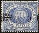 In asta ci sarà anche il 5 centesimi di San Marino, sovrastampato nel 1892 utilizzando il francobollo da 10 oltremare